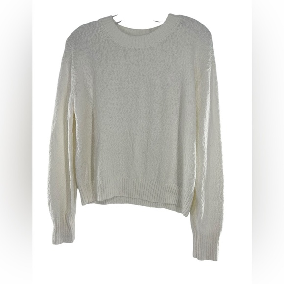 NWT Revolve One Grey Day OGD Ivory Scoop Neck Knit Sweater Small - Picture 3 of 7